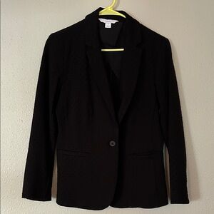 Old Navy Women's Velvet Polka Dot Black Blazer